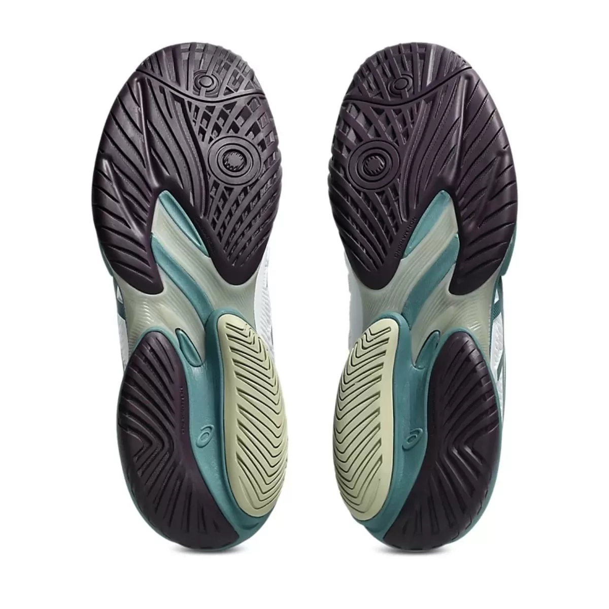 Giày Tennis Pickleball Asics Court FF White/Foggy Teal 1041A370-107
