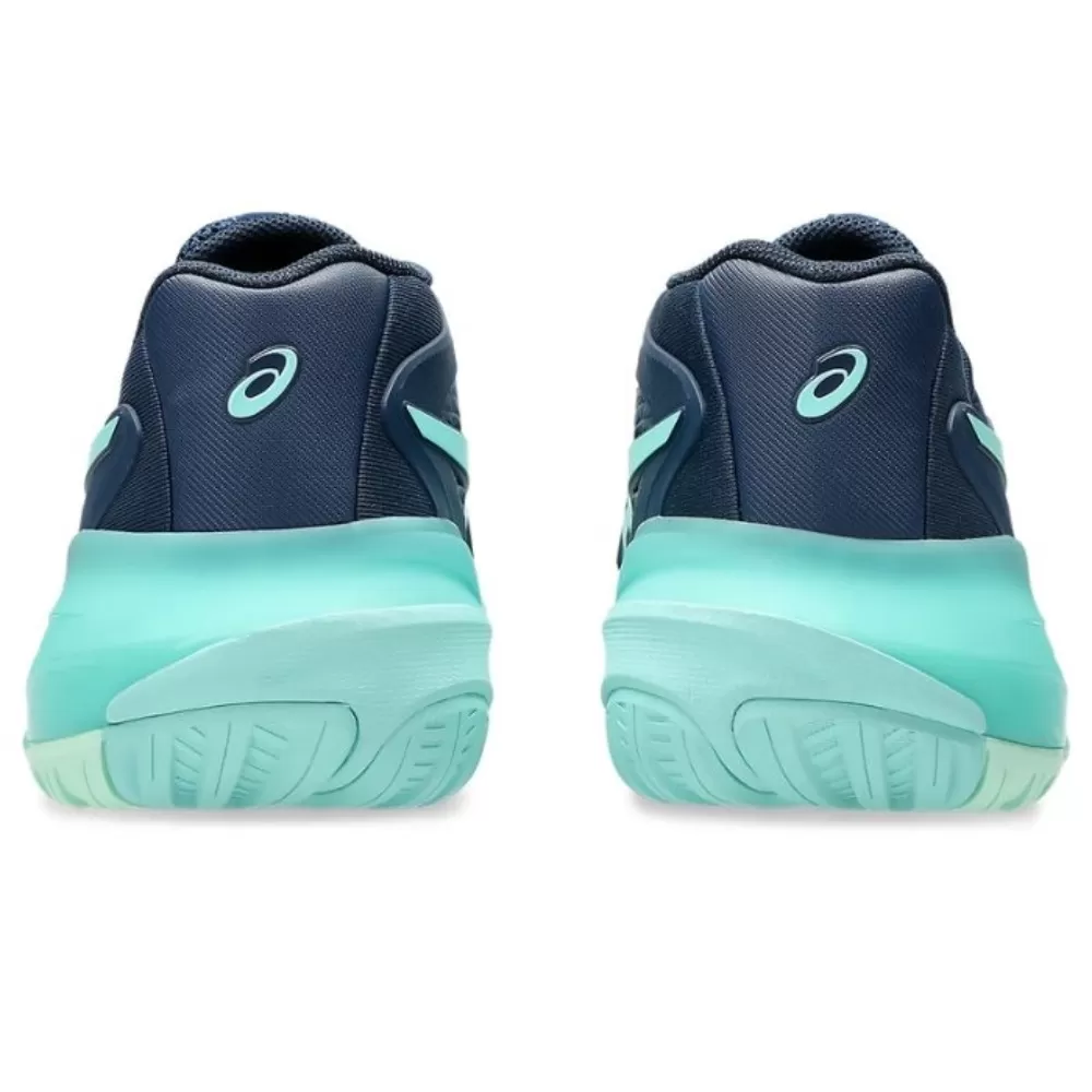 Giày Tennis Pickleball Asics Gel Resolution X 1041A481-404 Navy/Xanh Ngọc