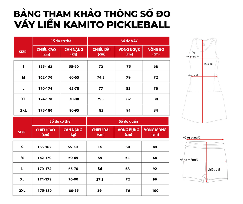 BẢNG SIZE Váy Liền Kamito Galaxy 1