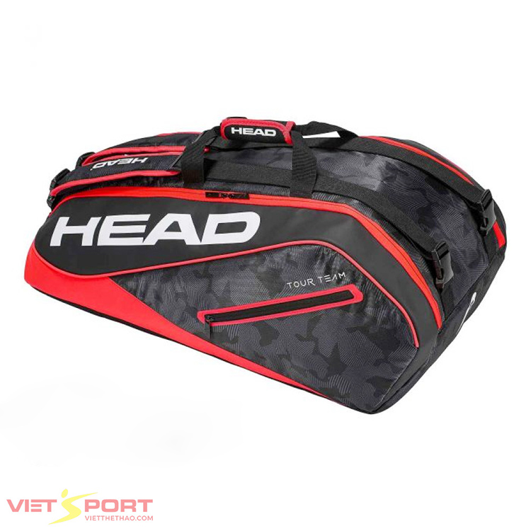 Bao vợt Tennis Head Tour Team 9R 2018 (Đen/Đỏ) Bao vợt Tennis Head Tour Team 9R 2018 (Đen/Đỏ)