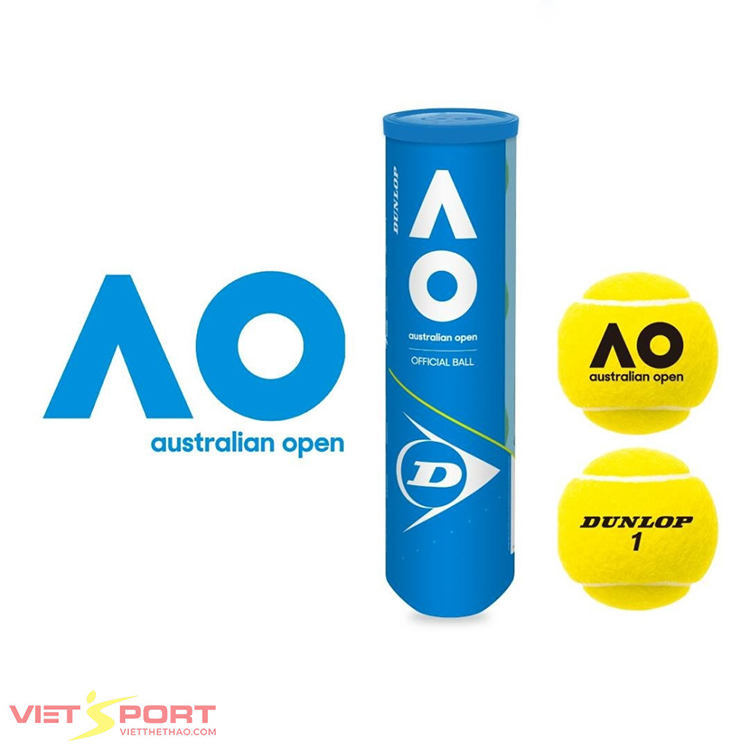Hộp bóng tennis DUNLOP AO 4 bóng