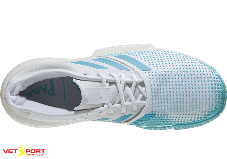 Phần trên giày Tennis Adidas Solecourt Boost trắng/xanh Phần trên giày Tennis Adidas Solecourt Boost trắng/xanh