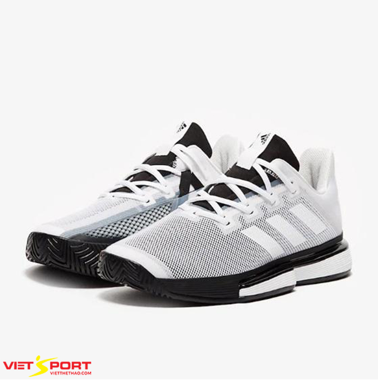 Giày Tennis Adidas Solematch Bounce Trắng/ Đen Giày Tennis Adidas Solematch Bounce Trắng/ Đen