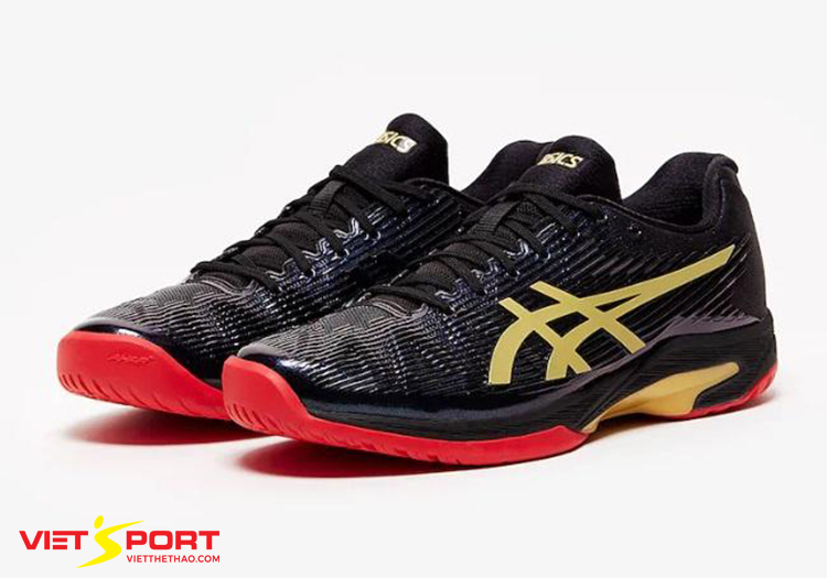 GIẦY TENNIS ASICS SOLUTION SPEED FF (ĐEN/ĐỎ/VÀNG) GIẦY TENNIS ASICS SOLUTION SPEED FF (ĐEN/ĐỎ/VÀNG)