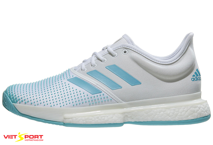 Adidas Solecourt Boost trắng/xanh Adidas Solecourt Boost trắng/xanh