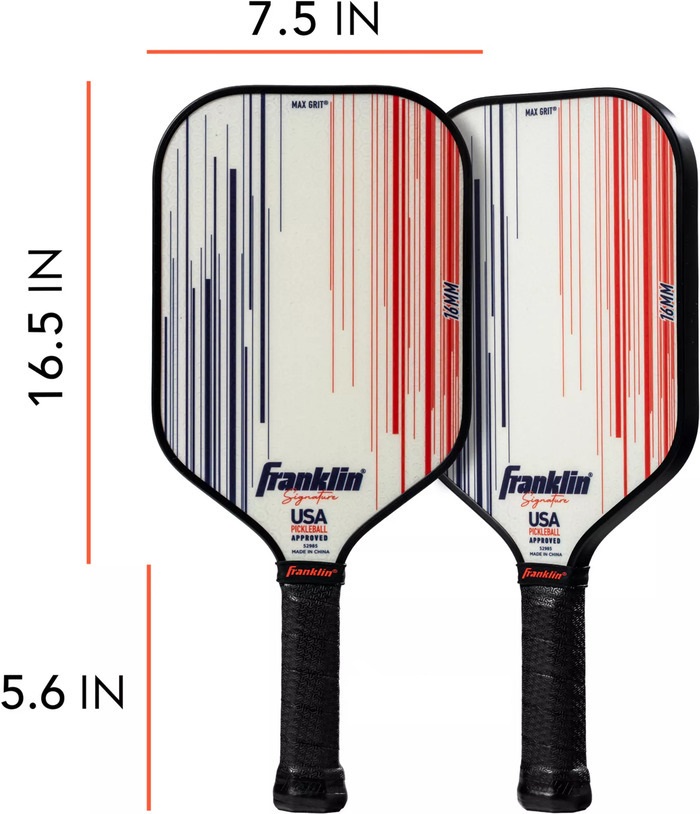 VỢT PICKLEBALL FRANKLIN SIGNATURE PRO 16MM (230GR)- RED/WHITE/BLUE