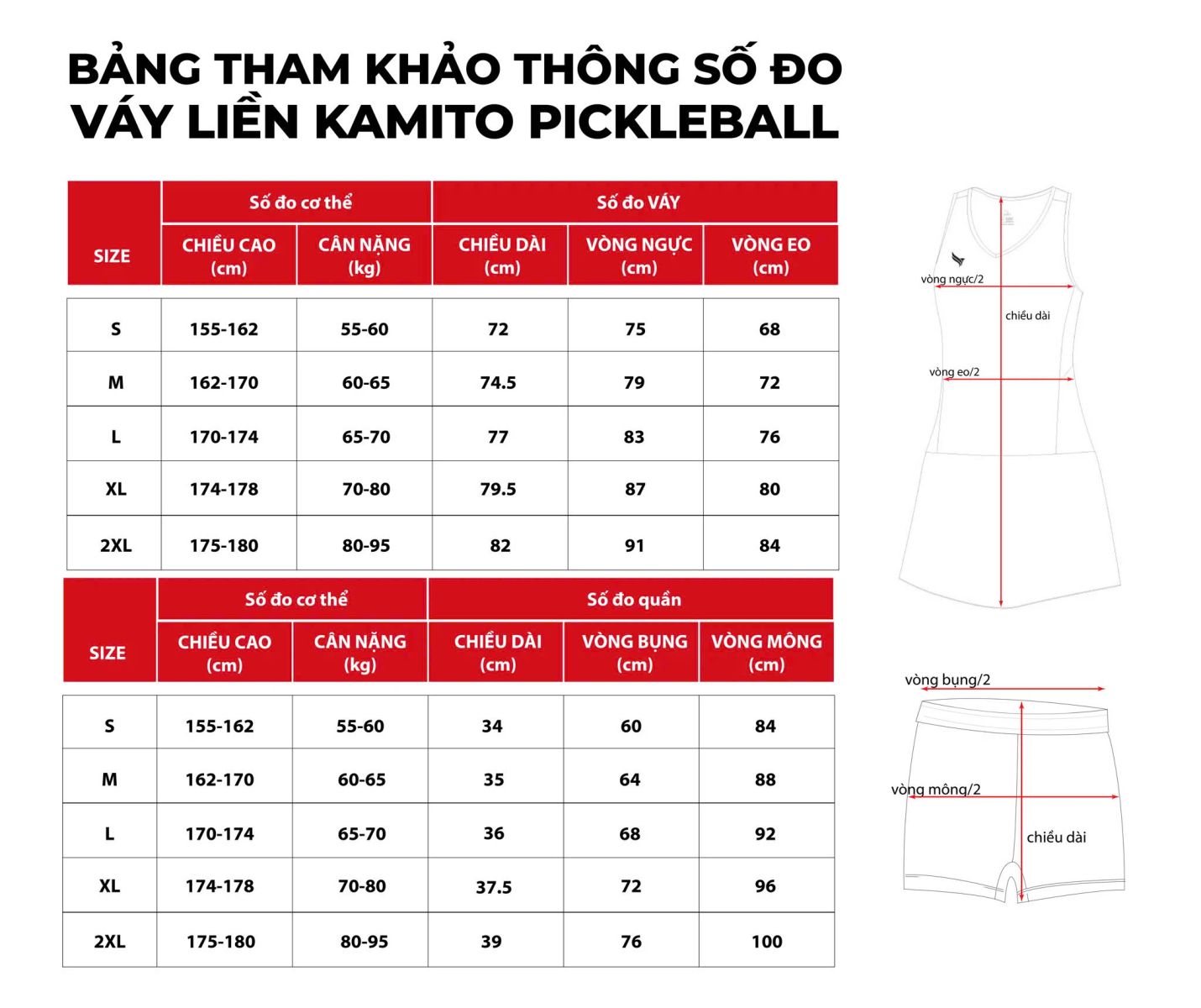 VÁY LIỀN PICKLEBALL KAMITO TIAMO