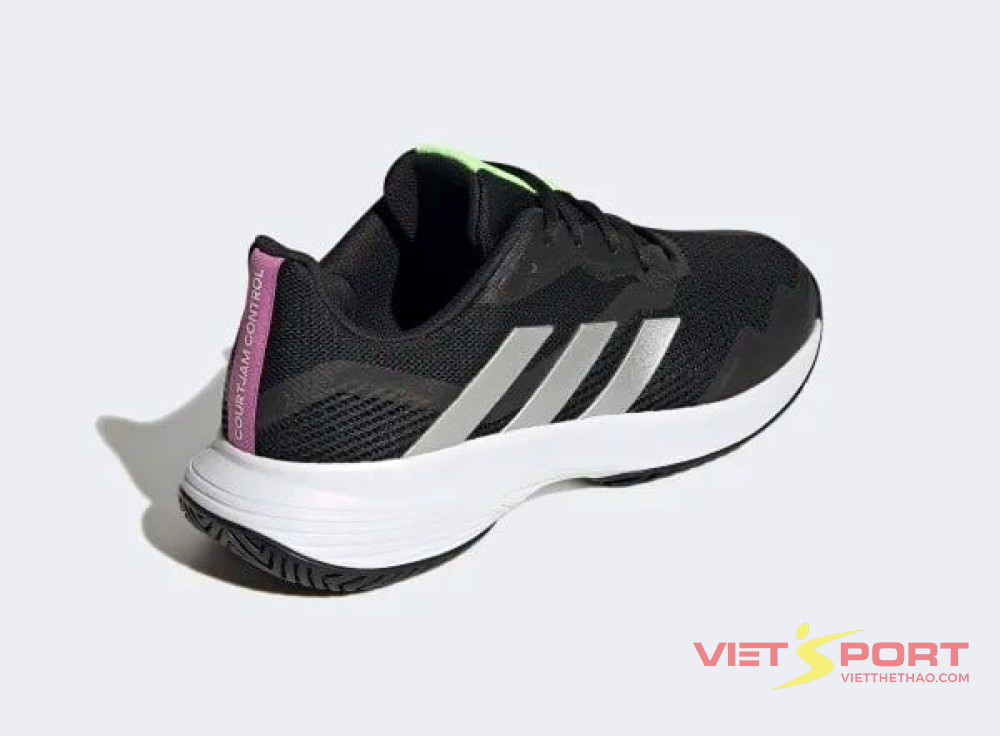 Giày Tennis Adidas Courtjam Control M Xanh/Đen/Hồng