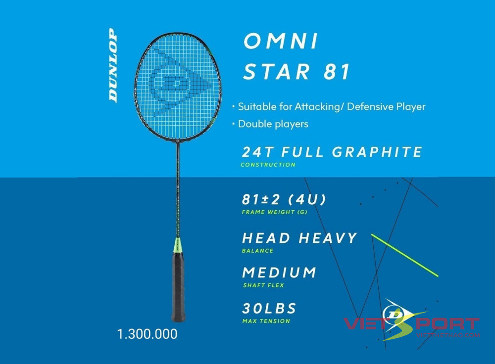 Vợt Cầu Lông Dunlop Omni Star 81