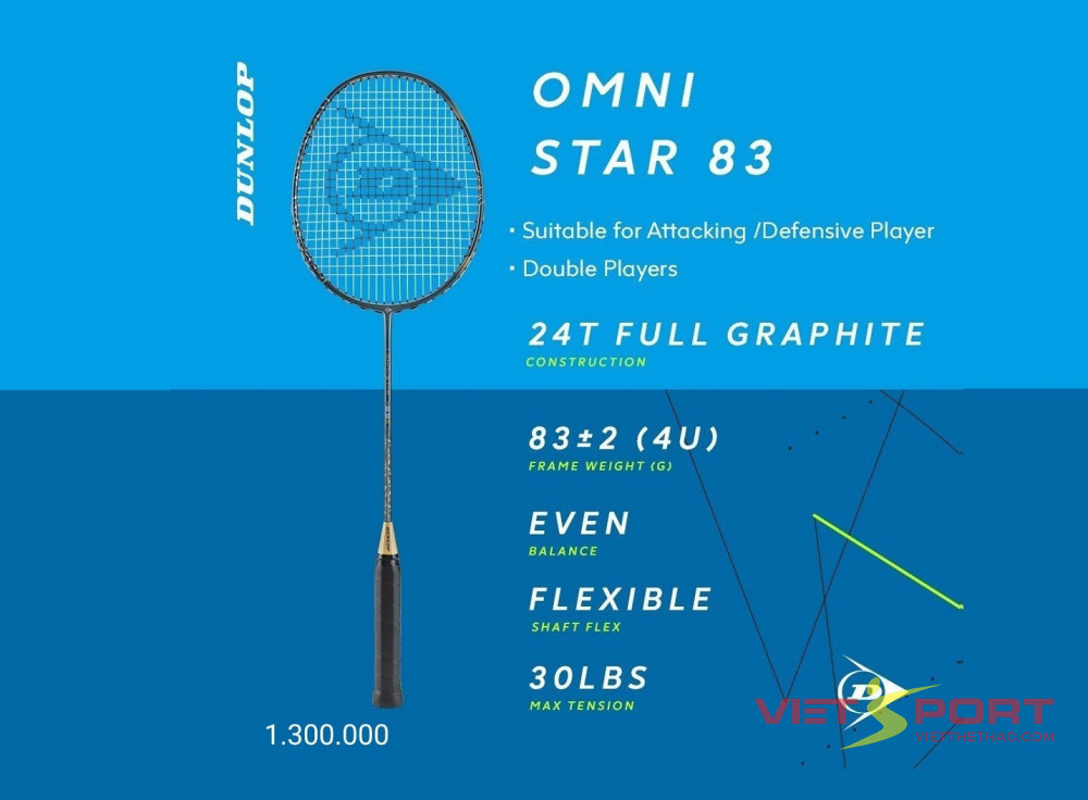 Vợt Cầu Lông Dunlop Omni Star 83
