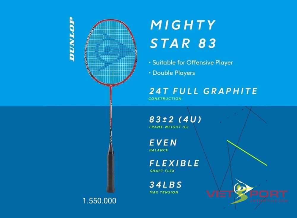 Vợt Cầu Lông Dunlop Mighty Star 83