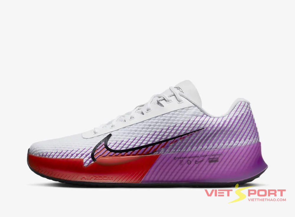 GIÀY TENNIS NIKE COURT AIR ZOOM VAPRO 11 Trắng / Đỏ