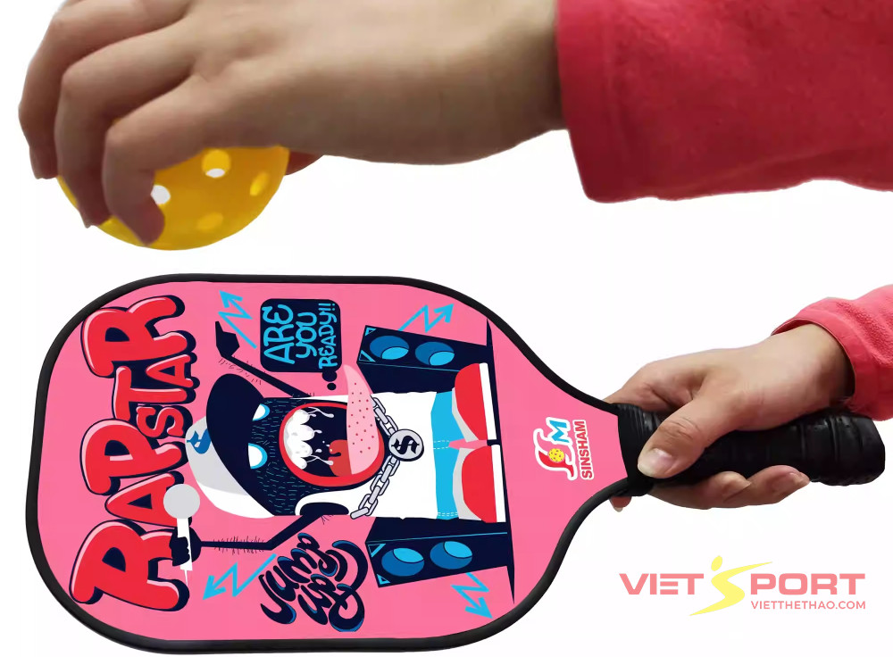 Vợt PickleBall Pink R ( 1 Vợt , 1 Bóng , 1 Vỏ Bao )
