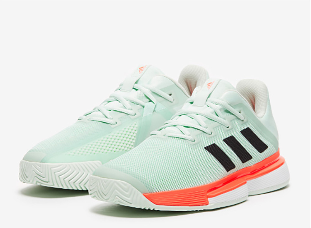 GIẦY TENNIS ADIDAS SOLEMATCH BOUNCE XANH / CAM