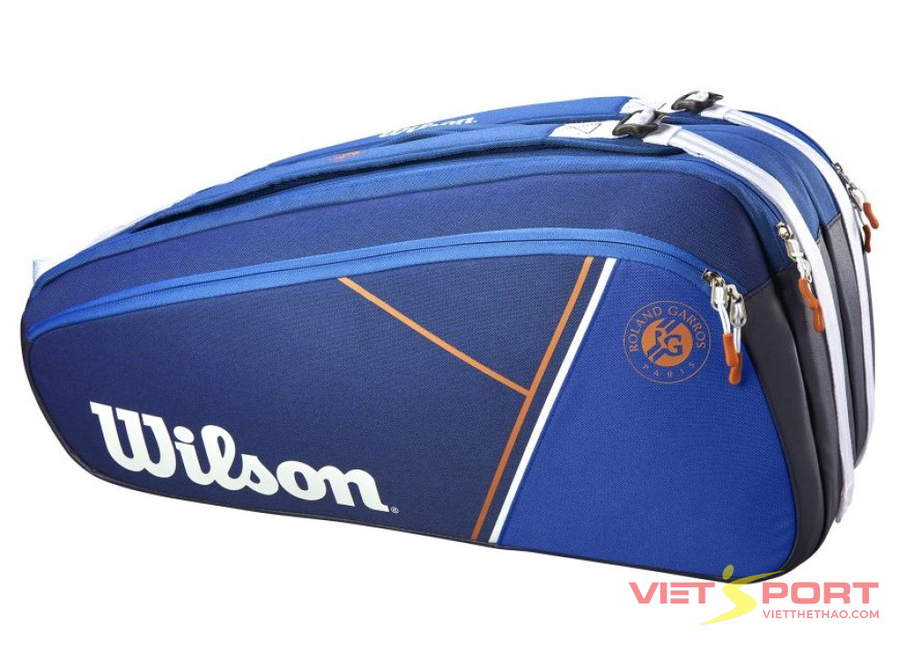 BAO VỢT TENNIS WILSON ROLAND GARROS SUPER TOUR 9 PACK WR8018200