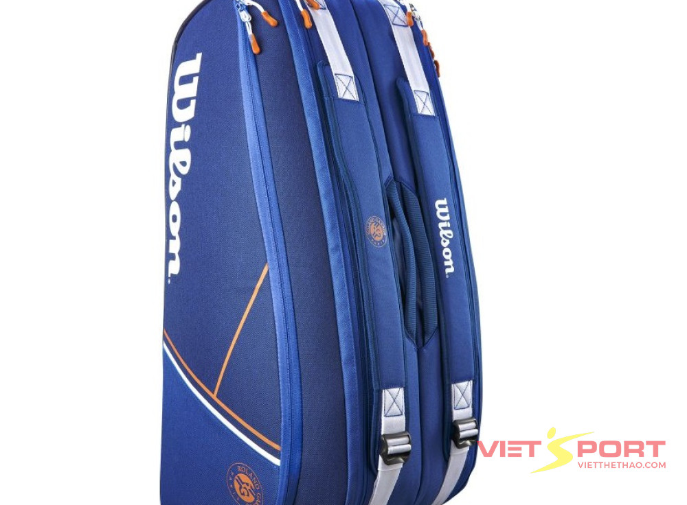 BAO VỢT TENNIS WILSON ROLAND GARROS SUPER TOUR 9 PACK WR8018200