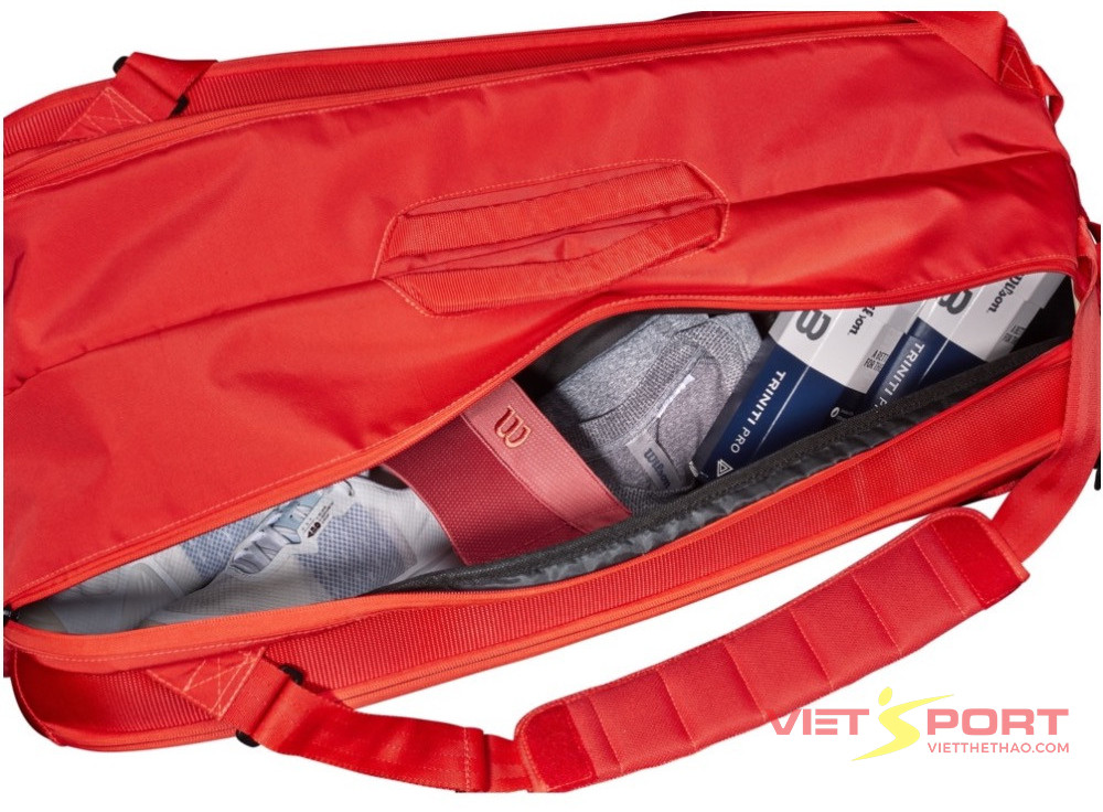 BAO VỢT TENNIS WILSON SUPER TOUR 9R ĐỎ WR8010501001