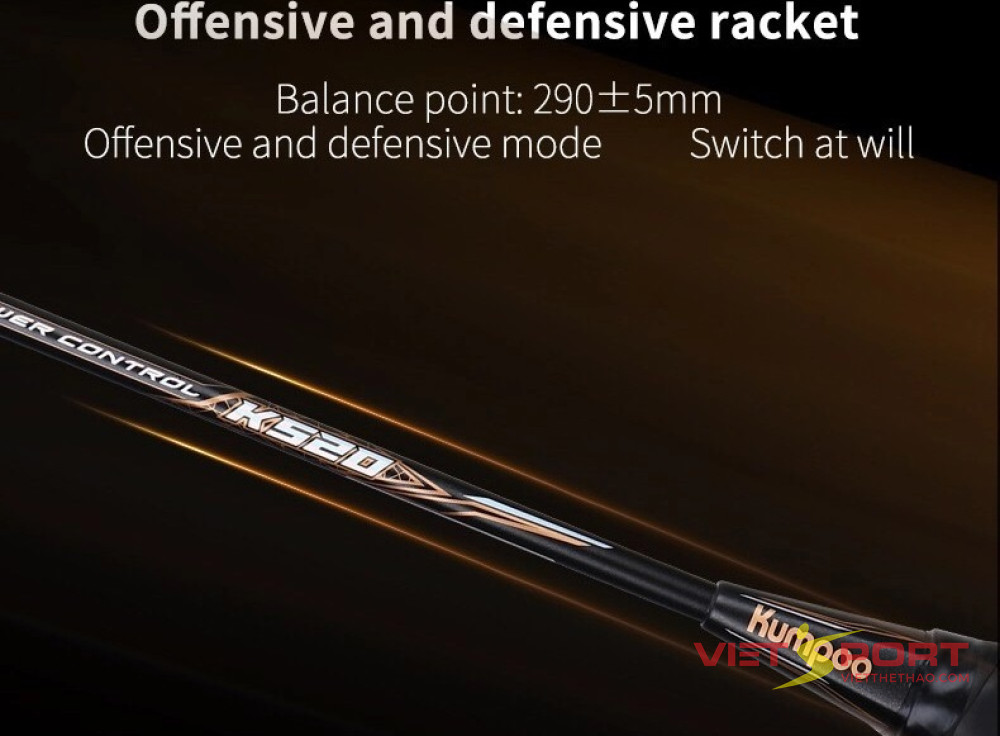 Vợt Cầu Lông Kumpoo K520 Pro Trắng