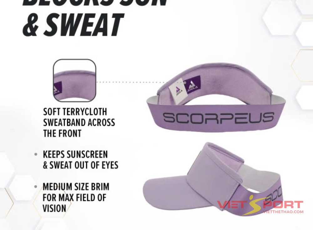 Mũ Joola Scorpeus Visor (Light Purple)