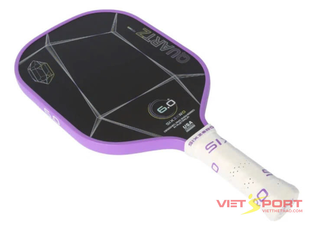 Vợt Pickleball Six Zero Quartz - Amethyst (Purple)