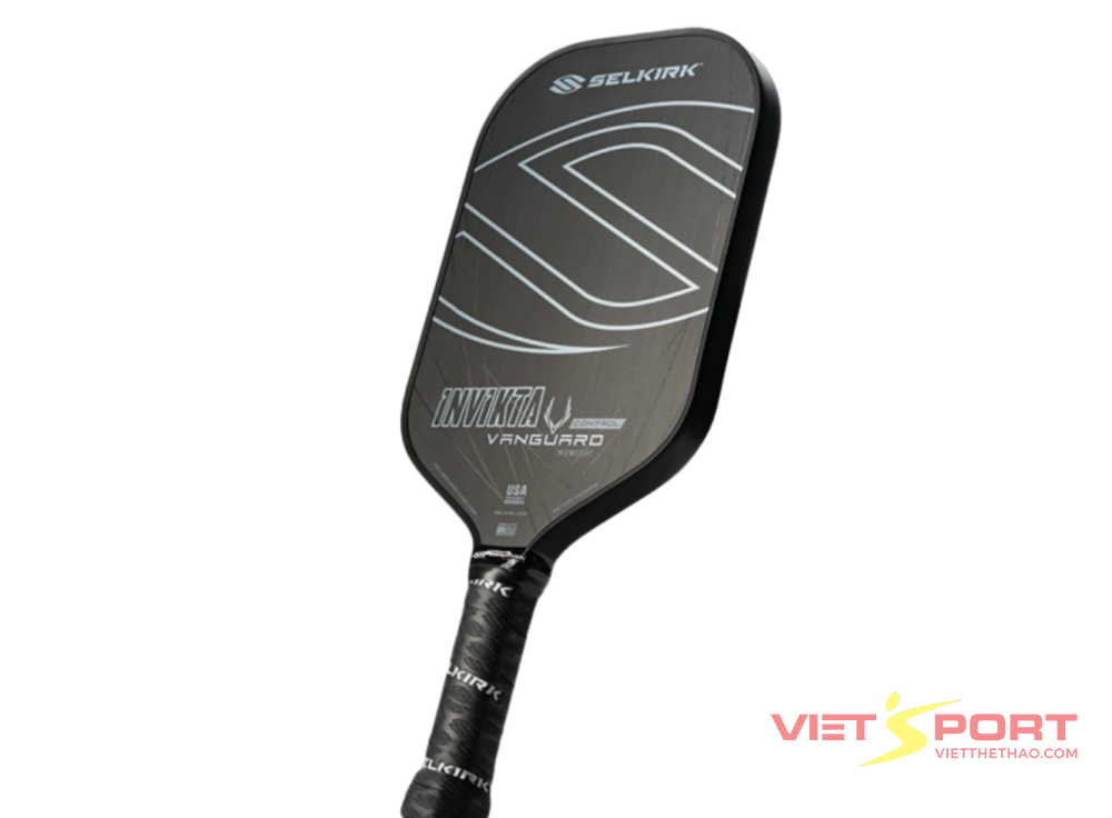 Vợt pickleball Vanguard Control Invikta Midweight Raw Carbon