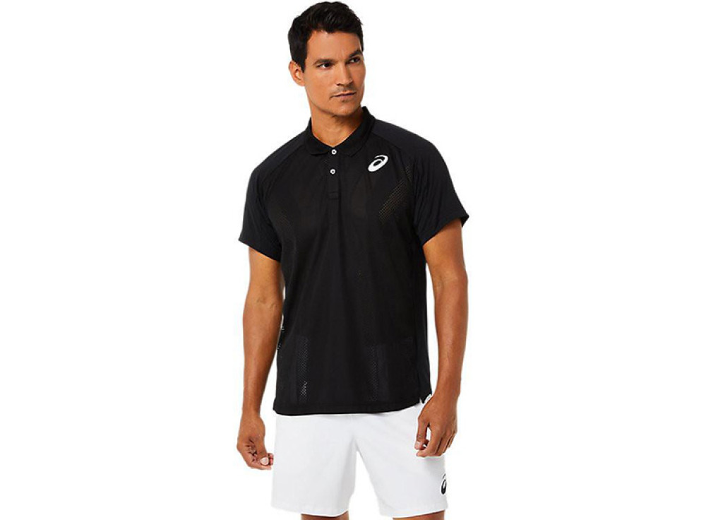 ÁO TENNIS ASICS POLO ACTIBREEZE MATCH ĐEN