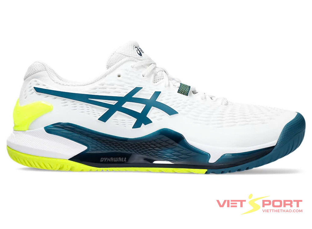 GIÀY TENNIS ASICS GEL-RESOLUTION 9 WHITE/RESTFUL TEAL