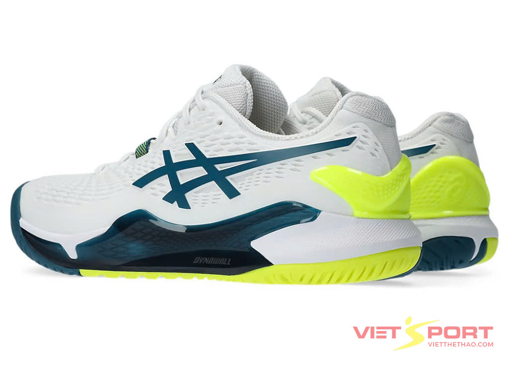 GIÀY TENNIS ASICS GEL-RESOLUTION 9 WHITE/RESTFUL TEAL