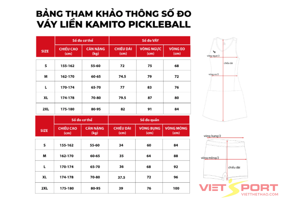 VÁY LIỀN PICKLEBALL KAMITO TIAMO