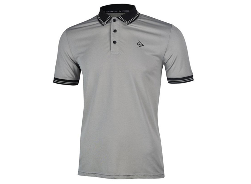 ÁO TENNIS NAM DUNLOP DABAS9033-1C-GY (XÁM)