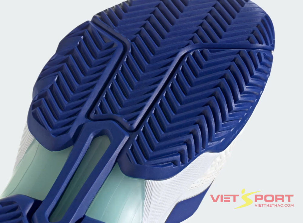 Giày Tennis Pickleball Adidas COURTJAM CONTROL 3 White/Lucid Blue
