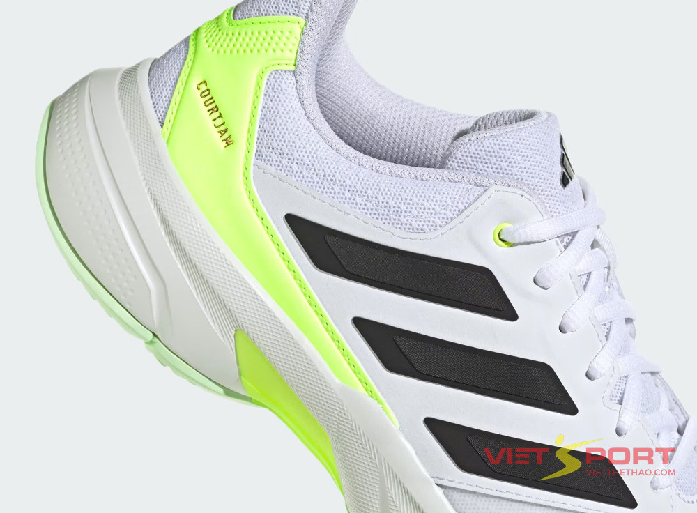 Giày Tennis Pickleball Adidas Courtjam Control 3  Lucid Lemon