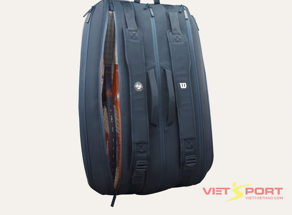 Túi Tennis Roland Garros 2025 Session de Soirée Super Tour 15 Pack Dark Navy