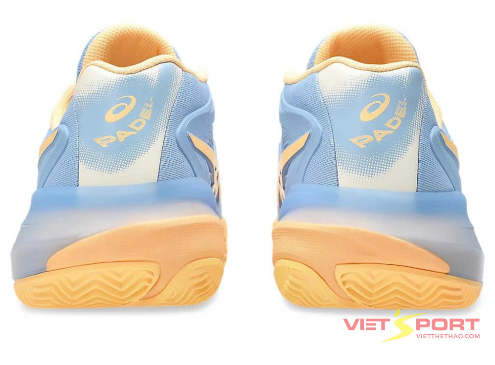 Giày Tennis Pickleball GEL-RESOLUTION X PADEL  STONE WASH/ORANGE GLOW