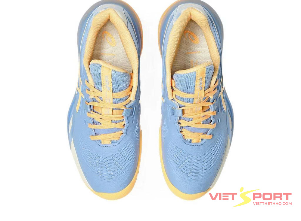 Giày Tennis Pickleball GEL-RESOLUTION X PADEL  STONE WASH/ORANGE GLOW