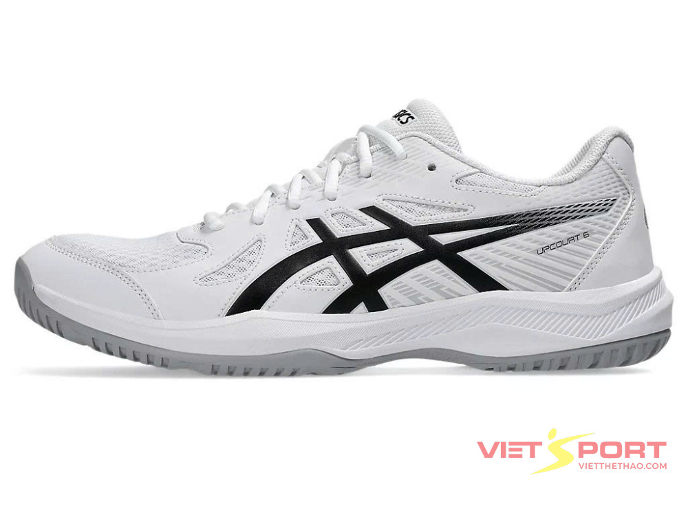 Giày Tennis Pickleball UPCOURT 6 WHITE/BLACK 1071A104-101