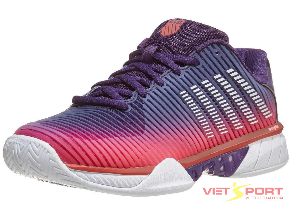 Giày Pickleball Nữ KSwiss Hypercourt Express 2 Purple/Coral