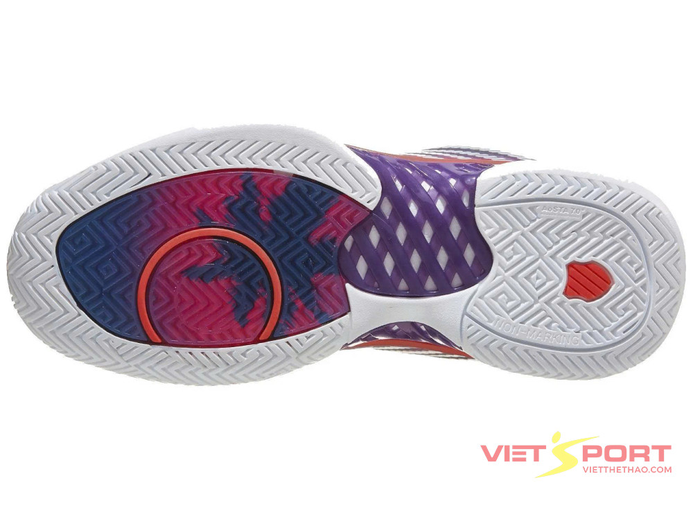 Giày Pickleball Nữ KSwiss Hypercourt Express 2 Purple/Coral