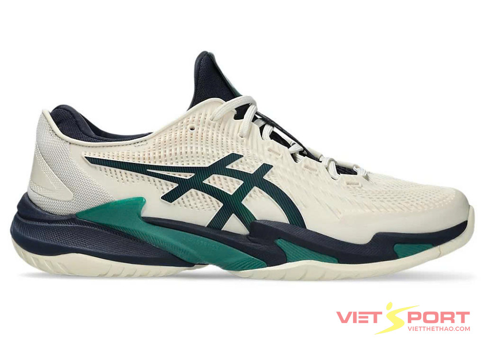 Giày Tennis Pickleball COURT FF 3 CREAM/JASPER GREEN