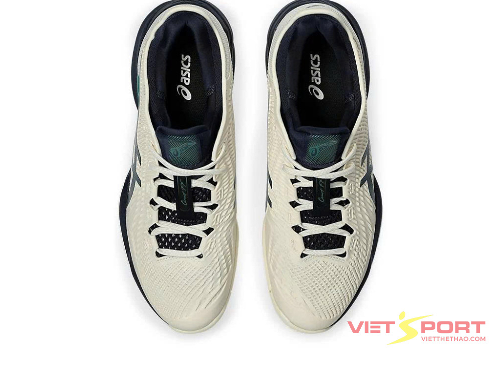 Giày Tennis Pickleball COURT FF 3 CREAM/JASPER GREEN