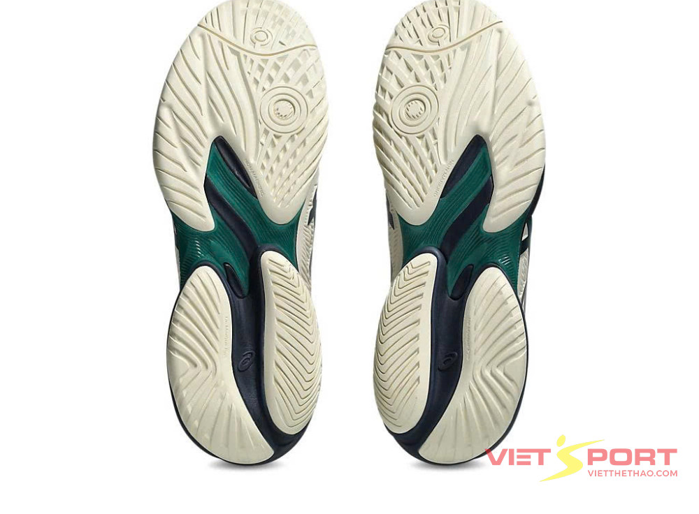 Giày Tennis Pickleball COURT FF 3 CREAM/JASPER GREEN