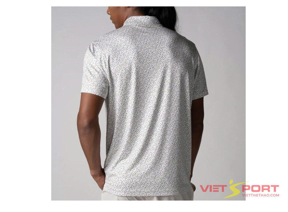 Áo Polo Pickleball Men's Club Printed Polo Safari Leopard – White Chính Hãng