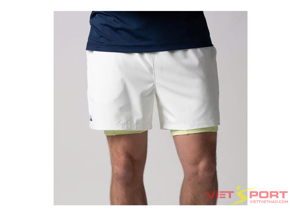 Quần Short Pickleball Men's Woven 2-in-1 Shorts White Chính Hãng