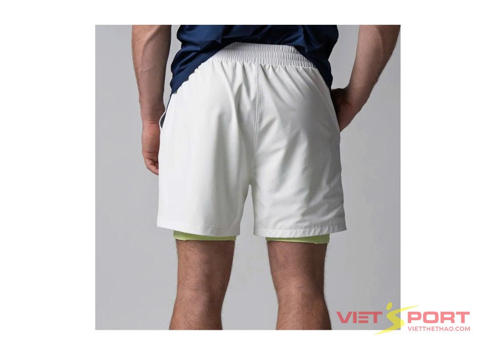 Quần Short Pickleball Men's Woven 2-in-1 Shorts White Chính Hãng