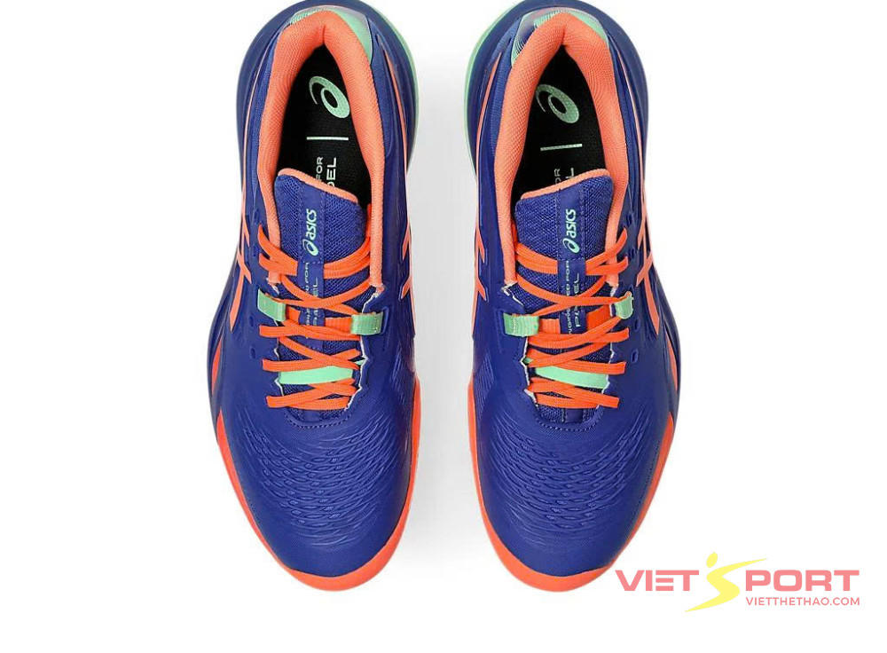 Giày Tennis Pickleball GEL-RESOLUTION X PADEL DARK COBALT/VIVID CORAL