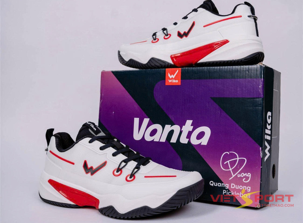 Giày Pickleball Wika Vanta trắng navy
