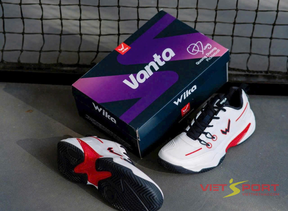 Giày Pickleball Wika Vanta trắng navy