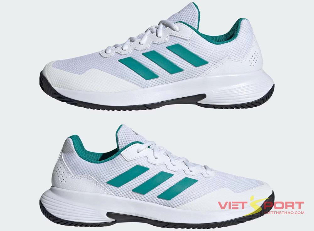 Giày Tennis Pickleball Nam Gamecourt 2.0 ''White Green''