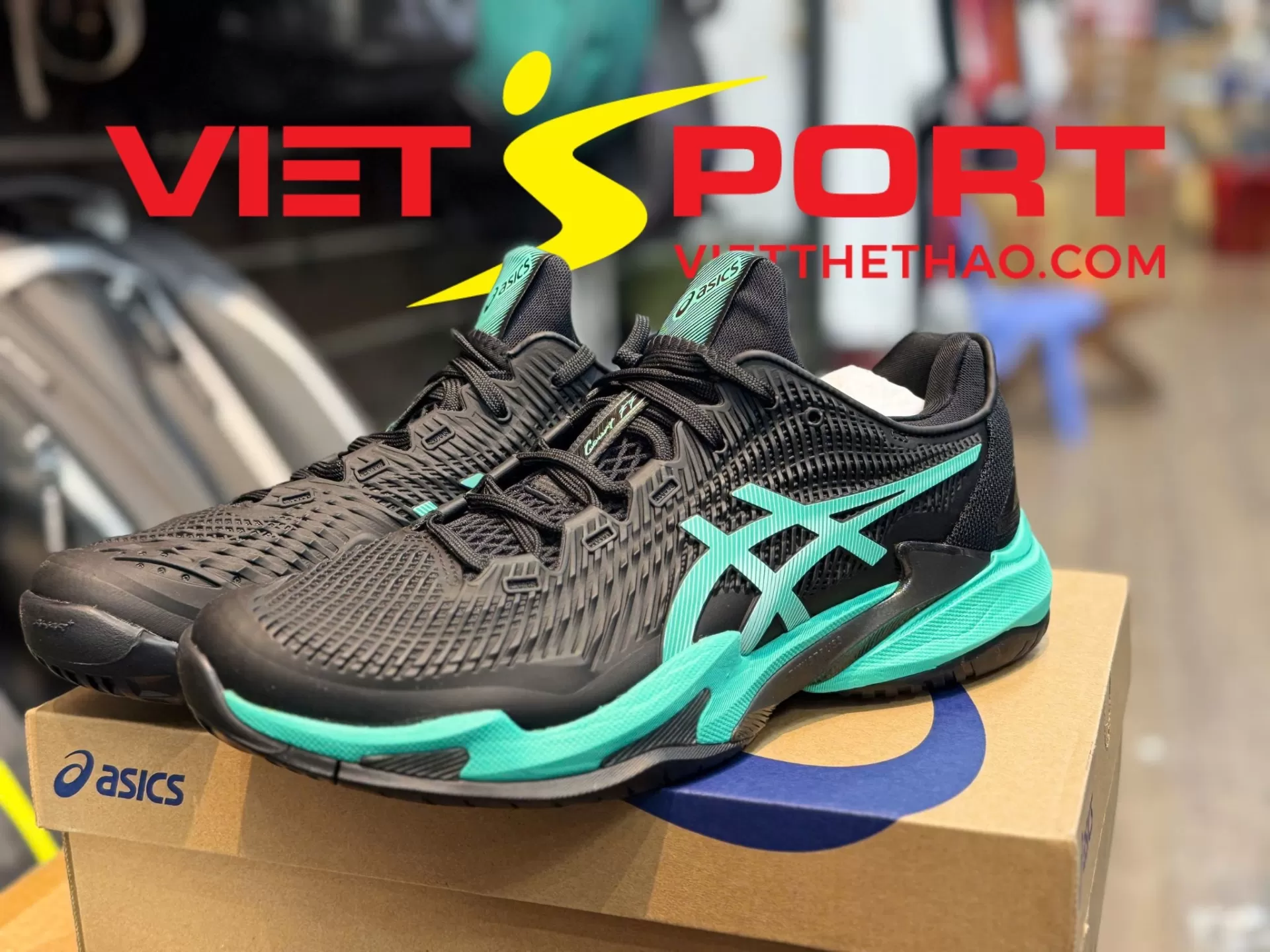 Giày Tennis Pickleball Asics Court FF 3 (1041A370-002)