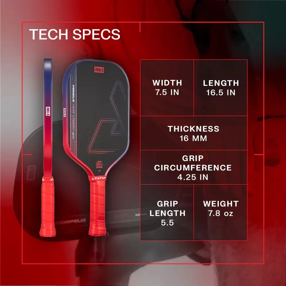 Vợt Pickleball Joola Perseus Heat Vision Red